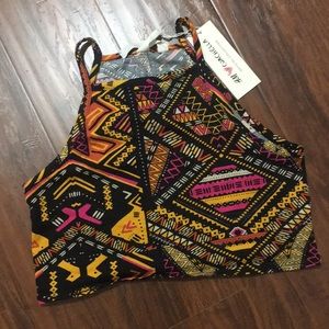 NWT - H&M Coachella Collection Crop Top